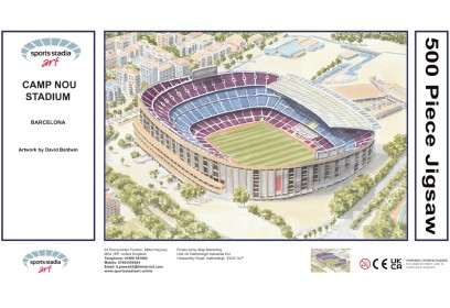 Camp Nou Stadium Fine Art Jigsaw Puzzle - Barcelona FC